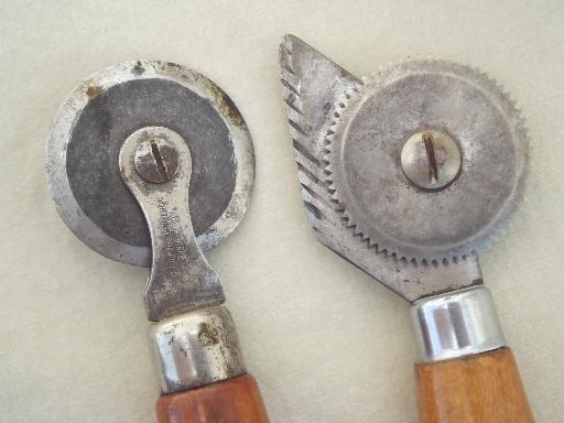 photo of old rotary cutting blade wheels, vintage wallpaper paper hanger tools #3