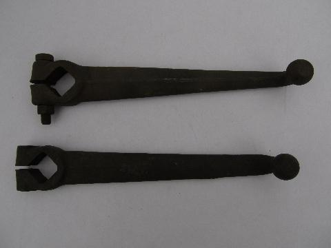 photo of old shock absorber arms early auto vintage wall hooks #2