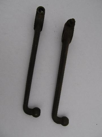 photo of old shock absorber arms early auto vintage wall hooks #3