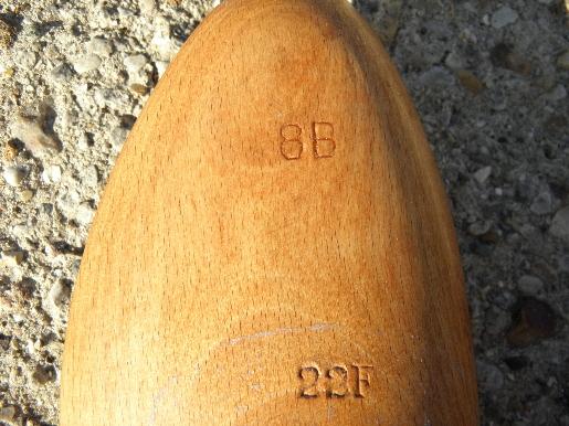 photo of old shoe last form wooden feet, lot vintage wood shoe tree stretchers #7