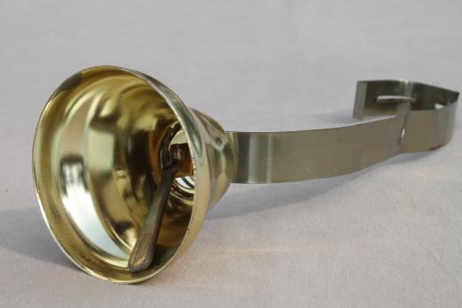 photo of old shop door bell, vintage country store doorbell shopkeeper's door chime #4