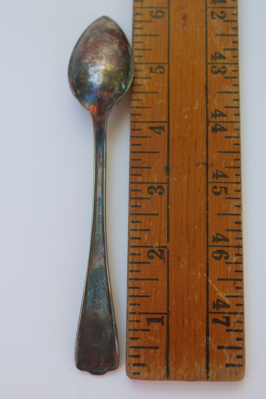 photo of old silver plated fruit spoon Exchange Hotel Montgomery Alabama, antique silverware  #3