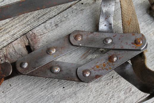 photo of old steel  crampons, vintage Fit-U adjustable strap on ice cleats mountain climbing #6