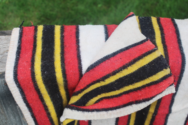 photo of old striped wool saddle blankets, vintage fabric remnants for western decor projects, sewing bags?  #4