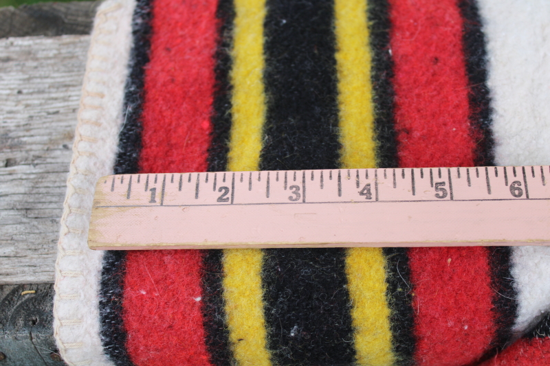 photo of old striped wool saddle blankets, vintage fabric remnants for western decor projects, sewing bags?  #5