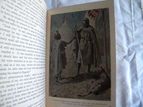 photo of old vintage The Talisman/Walter Scott w/color litho plates and art binding #2