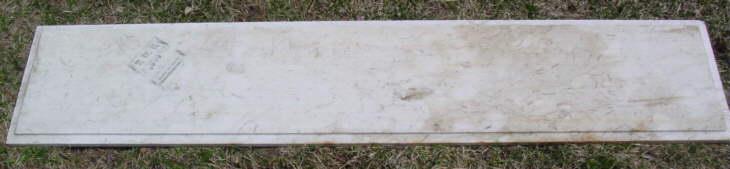 photo of vintage white marble slab for mantle #3