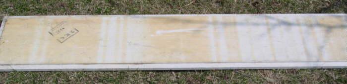 photo of vintage white w/ caramel marble slab for mantle #3