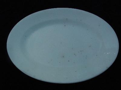 photo of old white ironstone china platter, england #1