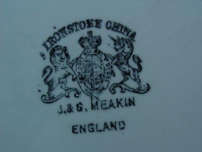 photo of old white ironstone china platter, england #2