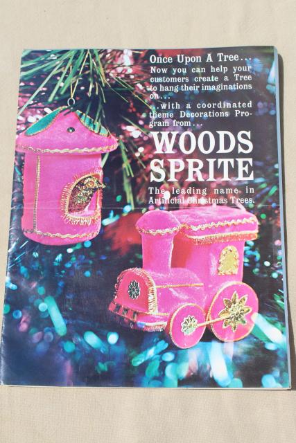 photo of old wholesale catalogs Christmas tree ornaments & holiday florist decorations, vintage 1970 #3