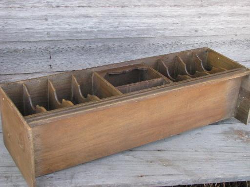 photo of old wood desk secretary, slotted paper / letter sorter w/ cubbyholes #5