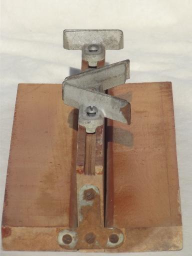 photo of old woodworking tool for building picture frames, folding miter box #2