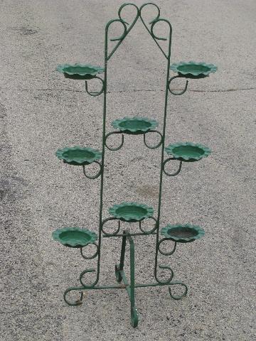 photo of old wrought iron plant stand to hold candles, flowers, floor displays #1