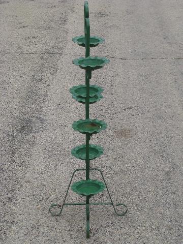 photo of old wrought iron plant stand to hold candles, flowers, floor displays #3