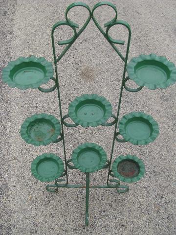 photo of old wrought iron plant stand to hold candles, flowers, floor displays #4