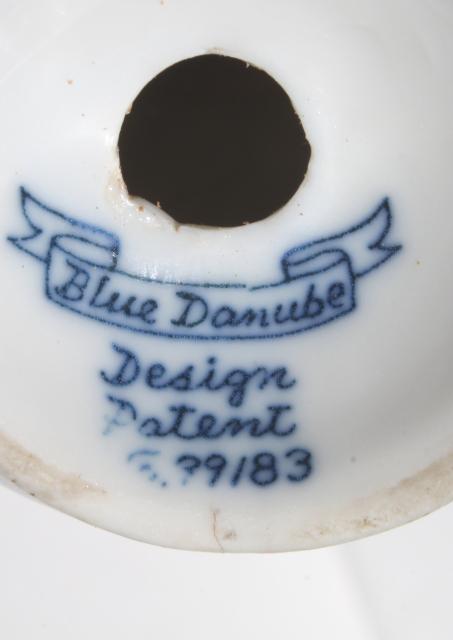 photo of onion pattern Blue Danube china pepper pot shaker, vintage Japan #5