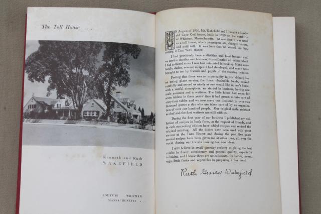 photo of original 1946 Ruth Wakefield's Tried & True Toll House Recipes vintage cookbook #5