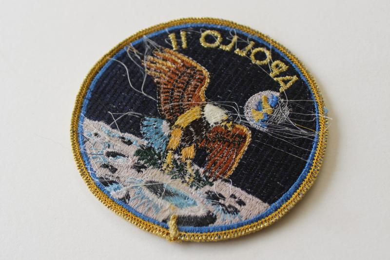 photo of original vintage Apollo 11 embroidered patch badge moon landing Eagle has Landed #4