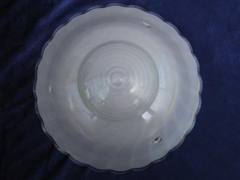 photo of original vintage light shade, opalescent glass, retro 50's #1