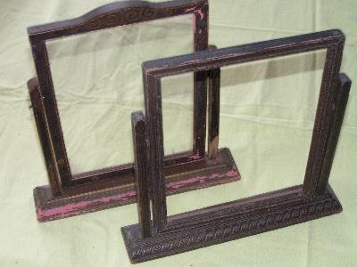 photo of ornate arts and crafts antique pressed wood gilt frames #1