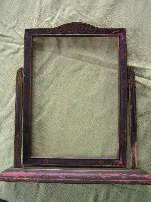 photo of ornate arts and crafts antique pressed wood gilt frames #2