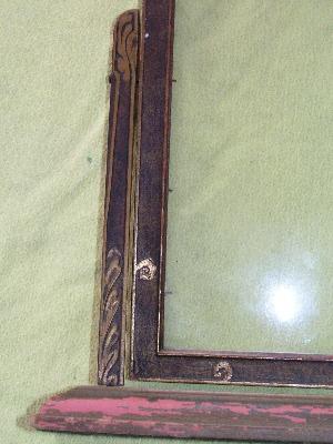 photo of ornate arts and crafts antique pressed wood gilt frames #4