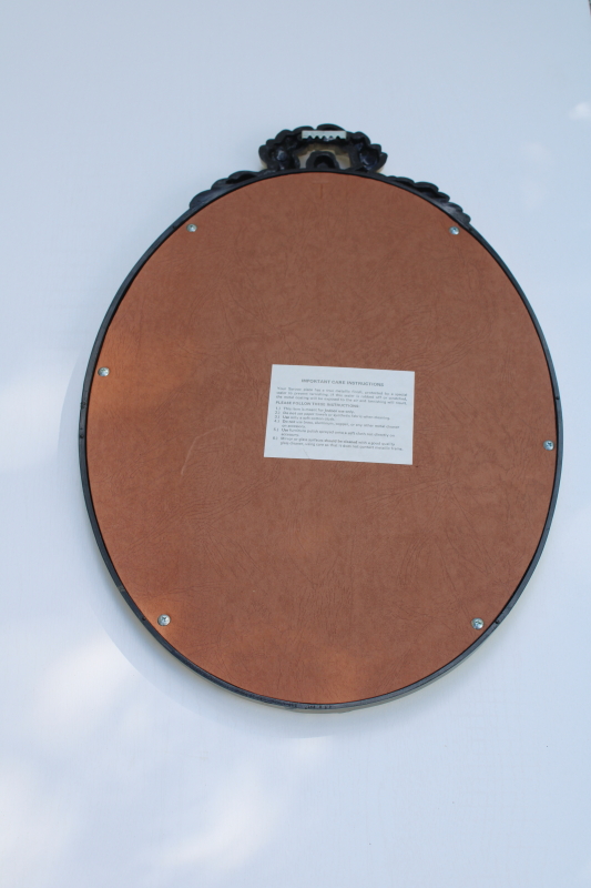 photo of ornate gold plastic frame w/ glass mirror, classic french empire shabby vintage decor  #4