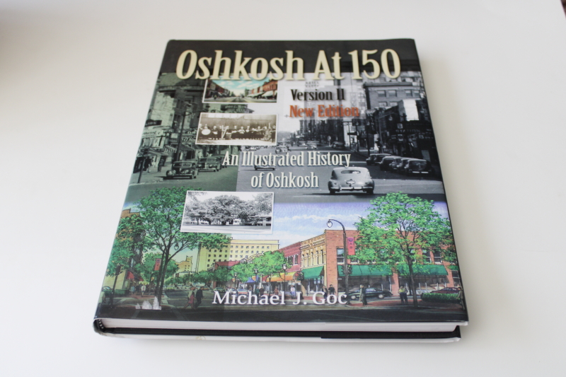 photo of out of print book Oshkosh Wisconsin 150 years of history, genealogy, vintage photos #1