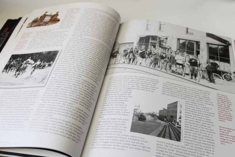 photo of out of print book Oshkosh Wisconsin 150 years of history, genealogy, vintage photos #4