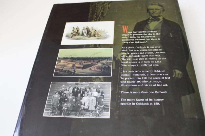 photo of out of print book Oshkosh Wisconsin 150 years of history, genealogy, vintage photos #8
