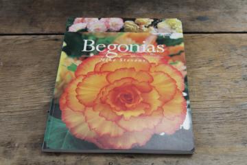 catalog photo of out of print gardening book Begonias, flower types, varieties w/ color photos 