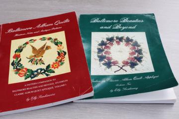 photo of out of print vintage quilting books patterns & history Baltimore Album applique quilts
