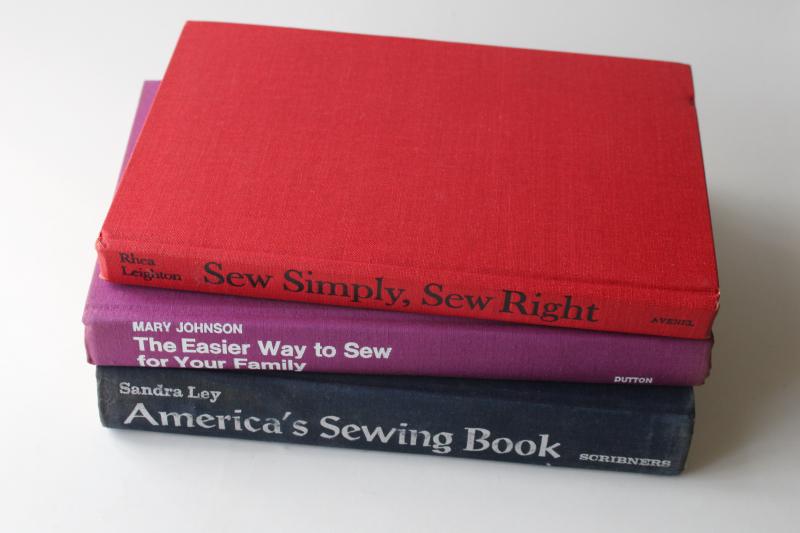 photo of out of print vintage sewing / tailoring books lot, garment construction techniques #1