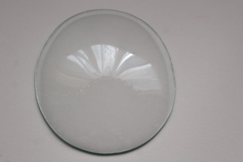 photo of oval convex glass, vintage replacement for domed bubble glass picture frame #4