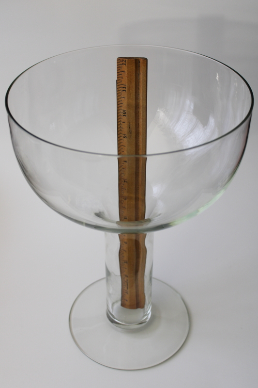 photo of oversized wine glass for party size cocktails, huge display prop for bar decor  #5