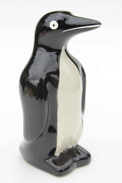 photo of penguins vintage ceramic figurines, large penguin figures, very retro! #2