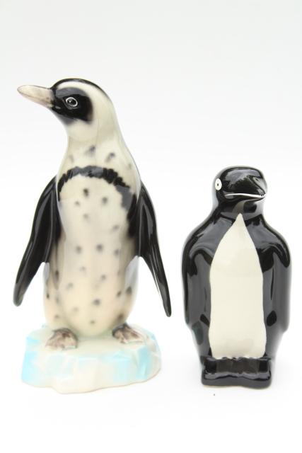 photo of penguins vintage ceramic figurines, large penguin figures, very retro! #5