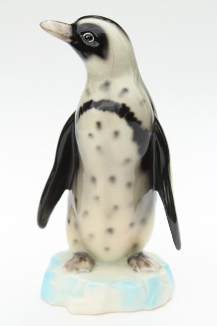 photo of penguins vintage ceramic figurines, large penguin figures, very retro! #6