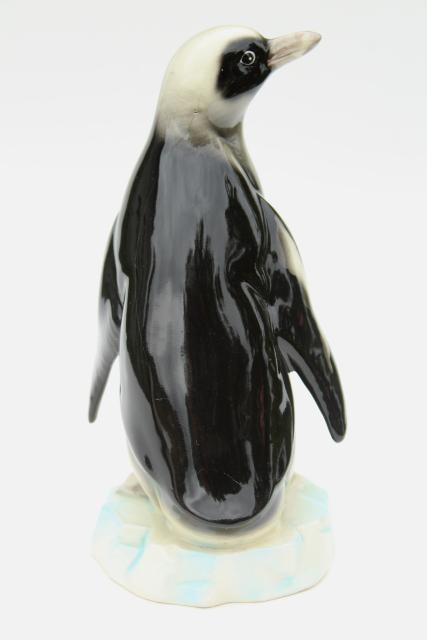 photo of penguins vintage ceramic figurines, large penguin figures, very retro! #7