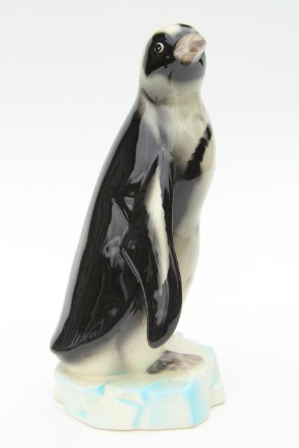 photo of penguins vintage ceramic figurines, large penguin figures, very retro! #9