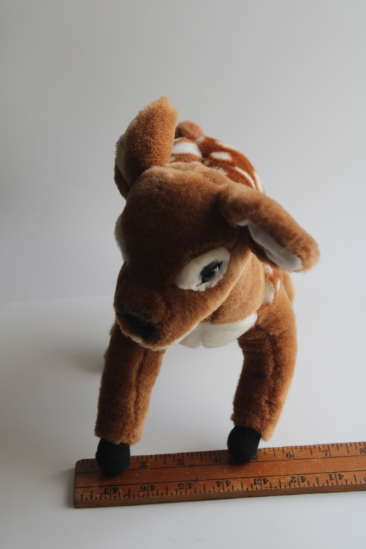 photo of plush toy deer large small fawns, white spotted young doe baby stuffed animals #5