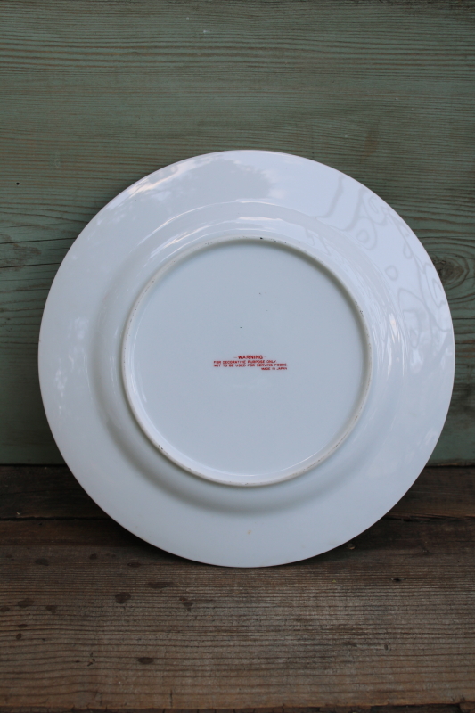 photo of pretty pink print No Strangers, Just Friends We Haven't Yet Met vintage china plate #4