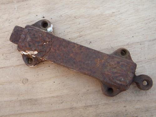 photo of primitive antique spring bolt latch for porch screen door/garden gate #1