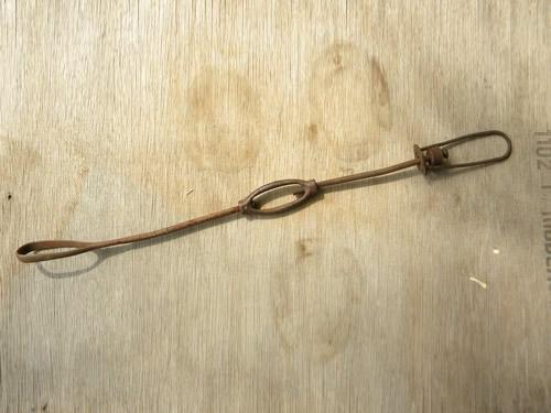 photo of primitive antique vintage iron turnbuckle for crosscut bucksaw #1