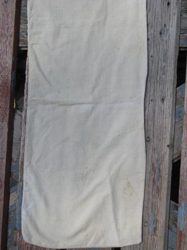 photo of primitive old cotton Morton Salt sack, farm grain feed supplement bag #3