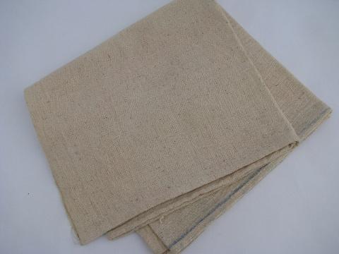 photo of primitive old cotton feedsack kitchen towels, vintage farm feed ad graphics #4