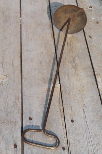 photo of primitive old farm dairy tool, milk & cream can churn dasher stirrer rod #4