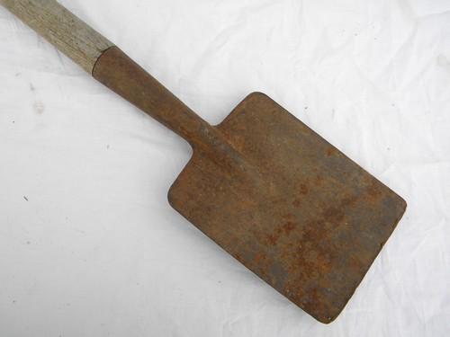 photo of primitive old garden tool, a small shovel or spade #2