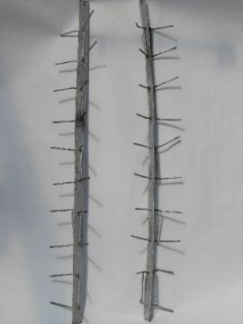 catalog photo of primitive old iron corn dryers, vintage drying racks to hold ears of corn